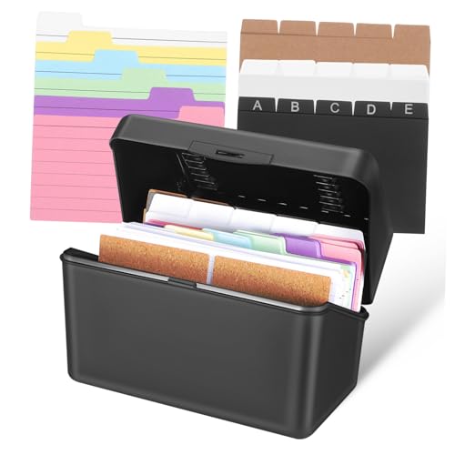 DIYEAH 1Satz Karteikarten Set Mit Aufbewahrungsbox Notizkarten Ordnerringe Für Büro Und Schule Schreiben Praktische Organisation Kompatibel Mit Verschiedenen Stiften DIYEAH 1Satz Karteikarten Set Mit Aufbewahrungsbox Notizkarten Ordnerringe Für Büro Und Schule Schreiben Praktische Organisation Kompatibel Mit Verschiedenen Stiften von DIYEAH
