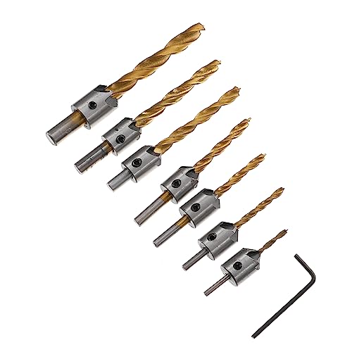 DIYEAH 1Satz Teiliges Holzstopfenschneider Fasenbohrer Holzbohrer Mit Praktischem Zubehör Für Präzise Bohrungen von DIYEAH