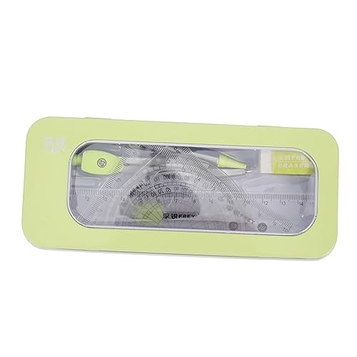 DIYEAH 1Satz Zeichenwerkzeug Teiliges Kit mit Kompass Lineal und Radiergummi Grünem Metallbox für Kunstdesign Architektur und Zeichnungen DIYEAH 1Satz Zeichenwerkzeug Teiliges Kit mit Kompass Lineal und Radiergummi Grünem Metallbox für Kunstdesign Architektur und Zeichnungen von DIYEAH