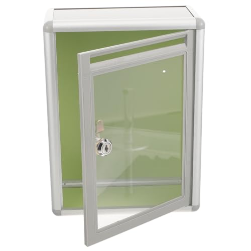 DIYEAH 1Stück Acryl Vorschlagsbox Wandmontage Transparent für Büro und Zuhause Beschwerdebox und Wahlurne für Verschiedene Papiere und Umschläge von DIYEAH