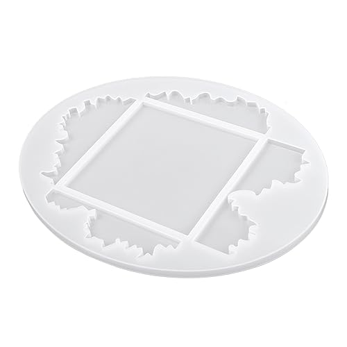 DIYEAH 1Stück DIY Silikonform für Untersetzer Unregelmäßige Ozeanwellen Dekorationsform Teilig für Tischdekoration mit Epoxidharz Weiß Oval mit Fächern DIYEAH 1Stück DIY Silikonform für Untersetzer Unregelmäßige Ozeanwellen Dekorationsform Teilig für Tischdekoration mit Epoxidharz Weiß Oval mit Fächern von DIYEAH