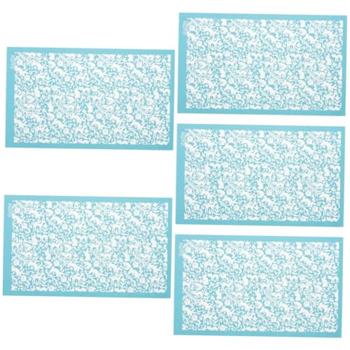DIYEAH 2 Blätter Siebdruck-Vorlage Seide Schablone Bildschirm bastelmaterial bastel materialien Schmuckdesign Handwerksmaterial stencil Bastelvorlage aus -Vorlagen Polyester Blue DIYEAH 2 Blätter Siebdruck-Vorlage Seide Schablone Bildschirm bastelmaterial bastel materialien Schmuckdesign Handwerksmaterial stencil Bastelvorlage aus -Vorlagen Polyester Blue von DIYEAH