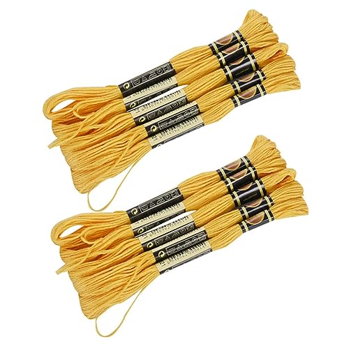 DIYEAH 2 Boxen Gelbes Stickgarn Kreuzstich Garn Weiches Flexibles DIY Handarbeitsgarn für Nähen Basteln und Handwerk DIYEAH 2 Boxen Gelbes Stickgarn Kreuzstich Garn Weiches Flexibles DIY Handarbeitsgarn für Nähen Basteln und Handwerk von DIYEAH
