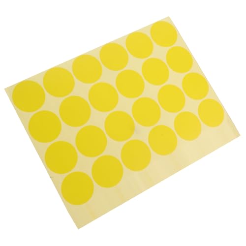 DIYEAH 2 Packungen Runde Farbige Klebepunkte Etiketten Selbstklebende Dots für Einfache Organisation und Bastelprojekte mit Gelb von DIYEAH