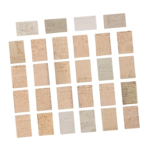 DIYEAH 2 Packungen Vintage Mini Memos Praktische Schreibkarten für Notizen Scrapbooking Diy Projekte Kreative Collage Materialien für Schule Büro Zuhause von DIYEAH