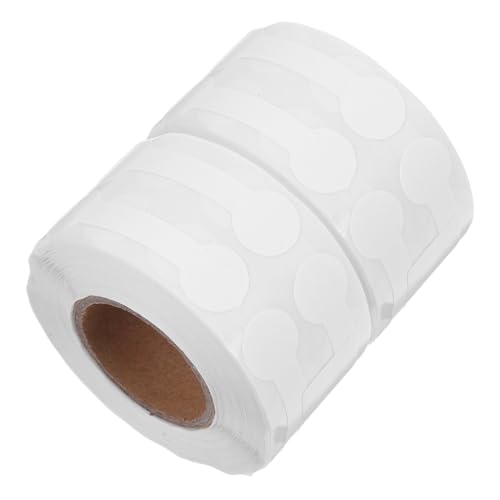 DIYEAH 2 Rollen Aufkleber Für Schmucketiketten Kleine Preisaufkleber Schmucketikettenpapier Ringaufkleber Kleine Preisschilder Ring-tags Für Die Preisgestaltung Kraftpapier Weiß von DIYEAH