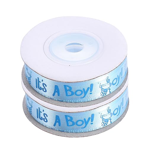 DIYEAH 2 Rollen Bedrucktes Satinband für Geburtstag Babyparty Sichere Materialien Festliche DIYEAH 2 Rollen Bedrucktes Satinband für Geburtstag Babyparty Sichere Materialien Festliche von DIYEAH