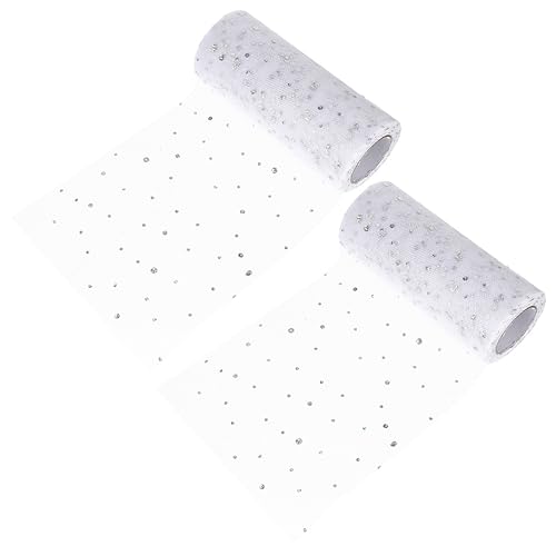 DIYEAH 2 Rollen DIY Stoffrolle Netzstoff für Kreative Nähprojekte Yards Weiß für Hochzeitsdeko Bastelarbeiten und Kostüme Vielseitig Einsetzbar als Kleidungspatch und Mehr DIYEAH 2 Rollen DIY Stoffrolle Netzstoff für Kreative Nähprojekte Yards Weiß für Hochzeitsdeko Bastelarbeiten und Kostüme Vielseitig Einsetzbar als Kleidungspatch und Mehr von DIYEAH