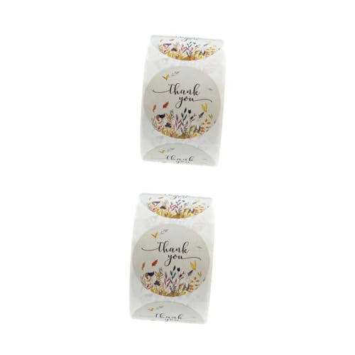 DIYEAH 2 Rollen Dankeschön Siegelpaste Weihnachtskarten Papier Etikettenaufkleber Geschenkpapier Dekorstreifen Vinyl Transparent Tagesposter Stempelband Etikettendrucker DIYEAH 2 Rollen Dankeschön Siegelpaste Weihnachtskarten Papier Etikettenaufkleber Geschenkpapier Dekorstreifen Vinyl Transparent Tagesposter Stempelband Etikettendrucker von DIYEAH