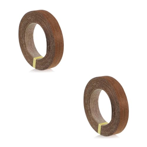 DIYEAH 2 Rollen Echtes Holz Furnier Kantenband Breit Robustes und Langlebiges Holzband für Möbel Schränke und Tischkanten Einfach zu Schneiden Installieren für Diy Restaurationen von DIYEAH