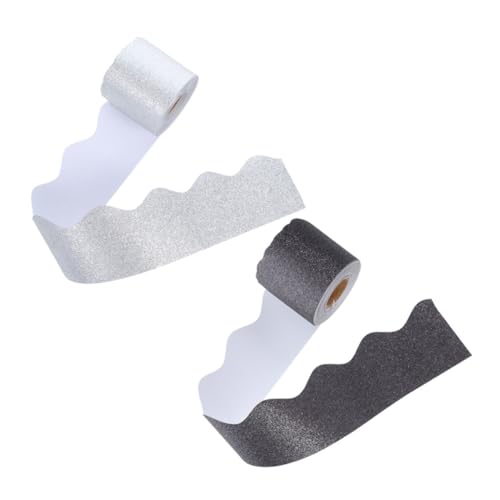 DIYEAH 2 Rollen Glitzernde Pinnwand Bordüre Dekorative Classroom Ränder Silber Langlebige und Benutzerfreundliche Bordüren für Schule Büro und Feierlichkeiten DIYEAH 2 Rollen Glitzernde Pinnwand Bordüre Dekorative Classroom Ränder Silber Langlebige und Benutzerfreundliche Bordüren für Schule Büro und Feierlichkeiten von DIYEAH