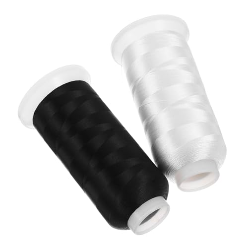 DIYEAH 2 Rollen Hochwertiger Polyester Nähfaden für Quilten und Diy Projekte Praktische Langlebige Garne für Nähmaschinen und Kreative Anwendungen von DIYEAH