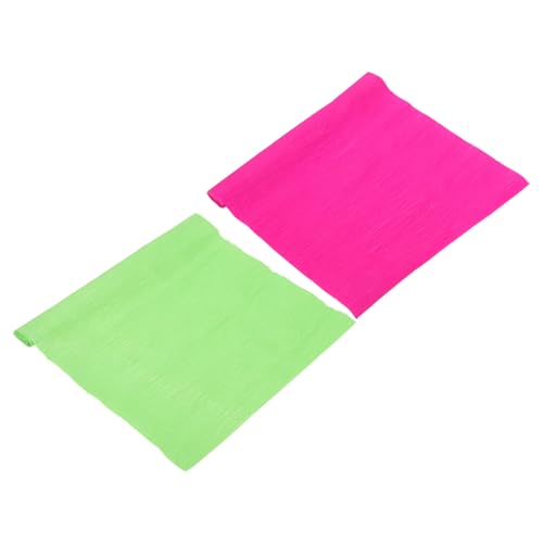 DIYEAH 2 Rollen Krepp-papier Farbig Blumen- Geburtstag Krepppapier Geschenkpapier Krepppapier Zur Blumenherstellung Krepppapier Für Blumen Krepppapier Für Geschenkverpackungen Papierkrepp von DIYEAH