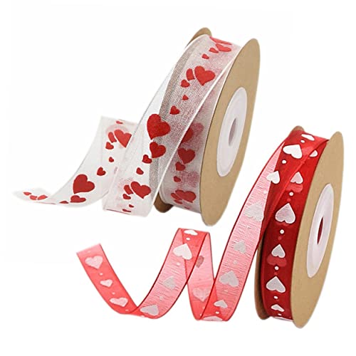 DIYEAH 2 Rollen Liebesdruckband valentinstag dekoration valentinsdekoration dekobänder dekorativ Herz Ripsband Geschenkverpackungsbänder Blumenstraußdekorationsbänder Polyester DIYEAH 2 Rollen Liebesdruckband valentinstag dekoration valentinsdekoration dekobänder dekorativ Herz Ripsband Geschenkverpackungsbänder Blumenstraußdekorationsbänder Polyester von DIYEAH