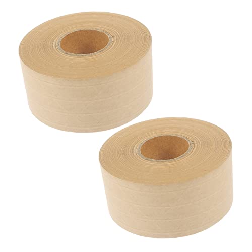 DIYEAH 2 Rollen Papier Klebeband Gummiert Packband Klar Klebstoff Selbst Streifen Klebrig Dekoratives Klebeband Verpackung Dichtungsmaterial Packband Aus Papier Rahmenband Light Brown DIYEAH 2 Rollen Papier Klebeband Gummiert Packband Klar Klebstoff Selbst Streifen Klebrig Dekoratives Klebeband Verpackung Dichtungsmaterial Packband Aus Papier Rahmenband Light Brown von DIYEAH