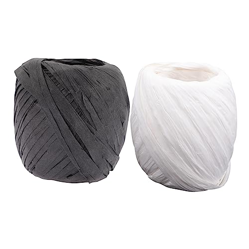 DIYEAH 2 Rollen Schnur Lampenschirmpapier Lampenschirme Wickelband Bänder für Papierband Schatten geschenkband the hallow dekoring Bastband zum Verpacken von Geschenken Bastgarn von DIYEAH
