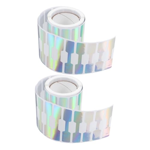 DIYEAH 2 Rollen Selbstklebende Preisetiketten für Schmuck pro Rolle Wasserdichte Etiketten für Ringe Armbänder und Ausstellungszwecke von DIYEAH
