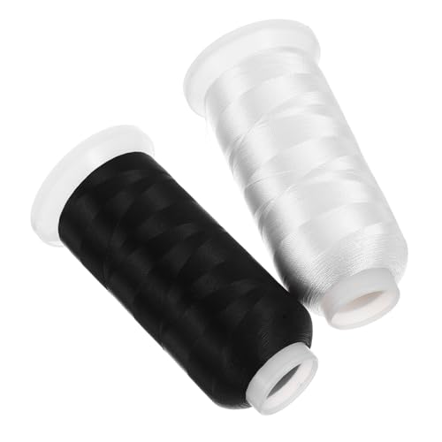 DIYEAH 2 Rollen Universelles Nähgarn für Nähmaschinen Hochgeschwindigkeits Bobbin Garn für Quilting und Diy Projekte für Verschiedene Stoffe von DIYEAH