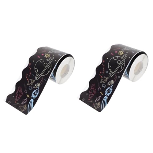 DIYEAH 2 Rollen Weltraum Aufkleber Mit Fluoreszierender Linie Bordürenaufkleber Für Pinnwände Tafeln Kreidetafeln Bordüren Pinnwände Klebeband Beschichtete Papieraufkleber DIYEAH 2 Rollen Weltraum Aufkleber Mit Fluoreszierender Linie Bordürenaufkleber Für Pinnwände Tafeln Kreidetafeln Bordüren Pinnwände Klebeband Beschichtete Papieraufkleber von DIYEAH