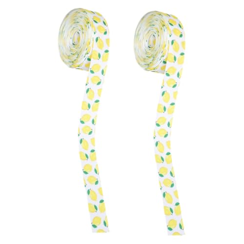 DIYEAH 2 Rollen Zitronen Polyester Dekoband Langlebiges DIY Geschenkband mit Frischem Zitronenmuster Breit Lang für Partydekoration Bastelprojekte Schleifen und Geschenkverpackung DIYEAH 2 Rollen Zitronen Polyester Dekoband Langlebiges DIY Geschenkband mit Frischem Zitronenmuster Breit Lang für Partydekoration Bastelprojekte Schleifen und Geschenkverpackung von DIYEAH