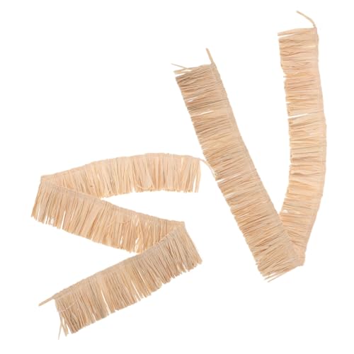 DIYEAH 2 STÜCK Teiliges Natürliches Raffia fransenband Handgefertigter Baststroh trim für DIY Dekoration Vielseitiges Zubehör für Taschen Schuhmaterialien Sommerliche Bastelideen DIYEAH 2 STÜCK Teiliges Natürliches Raffia fransenband Handgefertigter Baststroh trim für DIY Dekoration Vielseitiges Zubehör für Taschen Schuhmaterialien Sommerliche Bastelideen von DIYEAH