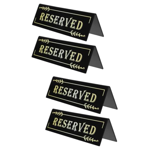 DIYEAH 2 Sätze Acryl Kartenschild „Reserviert“ – Gästezimmer Dekoration – Tischkarten Für Tischdekoration – Nummernschilder – Tischkarten – Hochzeits/Küchenschilder – 2 Stücke * 2 DIYEAH 2 Sätze Acryl Kartenschild „Reserviert“ – Gästezimmer Dekoration – Tischkarten Für Tischdekoration – Nummernschilder – Tischkarten – Hochzeits/Küchenschilder – 2 Stücke * 2 von DIYEAH