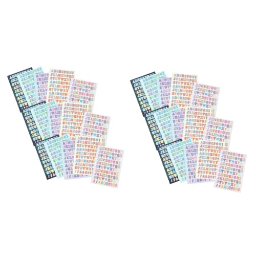 DIYEAH 2 Sätze Alphabet Glitzer Aufkleberpapier Verhedderte Aufkleber Marker Aufkleber Alphabet Aufkleber Für Zuhause Etikettenbandzubehör Farbstifte Englische 15 Blätter * 2 DIYEAH 2 Sätze Alphabet Glitzer Aufkleberpapier Verhedderte Aufkleber Marker Aufkleber Alphabet Aufkleber Für Zuhause Etikettenbandzubehör Farbstifte Englische 15 Blätter * 2 von DIYEAH