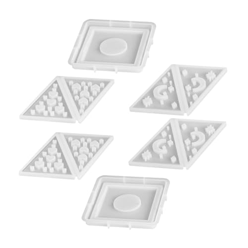 DIYEAH 2 Sätze Aromatherapie Silikonformen für Teelichthalter Pyramide Mond Herz Kerzenhalter Gießform für Resin Wachs Hitzebeständig Wiederverwendbar Diy Wohnkultur von DIYEAH