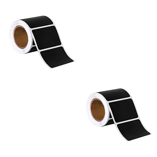 DIYEAH 2 Sätze Aufkleber Für Tafeletiketten Personalisierte Aufkleberetiketten Studio Küchenetiketten Küchentapete Klassifizierter Etikettenaufkleber Tafelaufkleber Black 300 Stück * 2 von DIYEAH