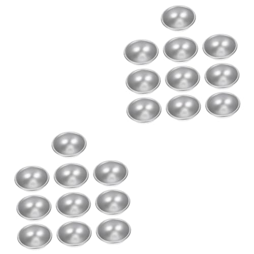 DIYEAH 2 Sätze Badesalz Schimmel Salze Schüssel Würfel Auto Gestalter Zinn Badekugel Selber Machen Bathbomb Badesalzformen Badebombenform Aus Metall Aluminiumlegierung Silver 10 Stück * 2 von DIYEAH
