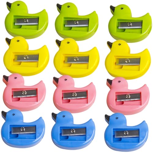 DIYEAH 2 Sätze Bleistiftspitzer Anspitzer Farbig Mini Dosenspitzer Büroartikel Platzsparend Buntstifte Haushalt Kinderspitzer Bleistift Versorgung Abs Colorful 48 Stück * 2 von DIYEAH