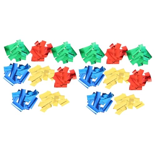 DIYEAH 2 Sätze Buntes Konfetti Doppelseitige Goldfolie Vielseitiges Partydekor für Geburtstag Hochzeit Feiertage Leichte Papierstreusel für Tisch und Ballonfüllung Pack von DIYEAH