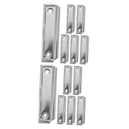 DIYEAH 2 Sätze Clip Für Schul-klemmbretter Massen-klemmbretter Clips Für Dokumenttafeln Klein Büroklammern Papierklammer Aktenklammern Klemmbrettklammern Aus Legierung Silver 6 Stücke * 2 von DIYEAH