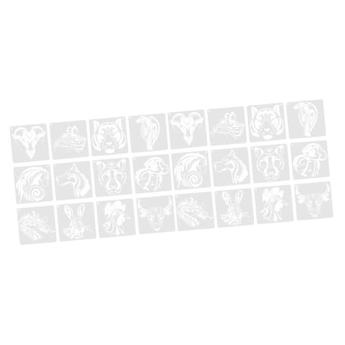 DIYEAH 2 Sätze Dekorative Tiervorlagen Schmetterlingsschablone Malschablonen Zarte Tiervorlagen Zeichnung Tragbare Tiervorlagen Tierische Vorlagen Tierschablonen Plastik 12 Blätter * 2 von DIYEAH