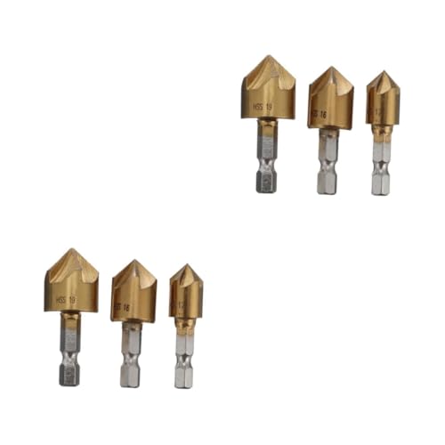 DIYEAH 2 Sätze Fasmesser Mühle Fase Werkzeug Senkbohrer Kernbohrer Für Die Holzbearbeitung Anfasfräser Sechskant-lochsägen Stahl 3 Stück * 2 DIYEAH 2 Sätze Fasmesser Mühle Fase Werkzeug Senkbohrer Kernbohrer Für Die Holzbearbeitung Anfasfräser Sechskant-lochsägen Stahl 3 Stück * 2 von DIYEAH