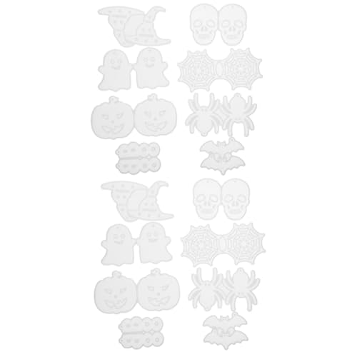 DIYEAH 2 Sätze Halloween Ohrring Silikonform Für Schmuckherstellungsset Halsketten Anhängerformen Geister Baumelform Halloween Ohrring Ohrstecker Erwachsene 8 Stück * 2 von DIYEAH