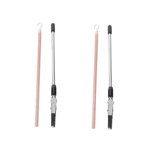 DIYEAH 2 Sätze Handgelenk Helferwerkzeugen für Armbänder Silikonbeschichtet und Roségold Haken Schmuck Hilfsmittel zum Anlegen von Armbändern und Tragbar und Leicht zu Verwenden von DIYEAH