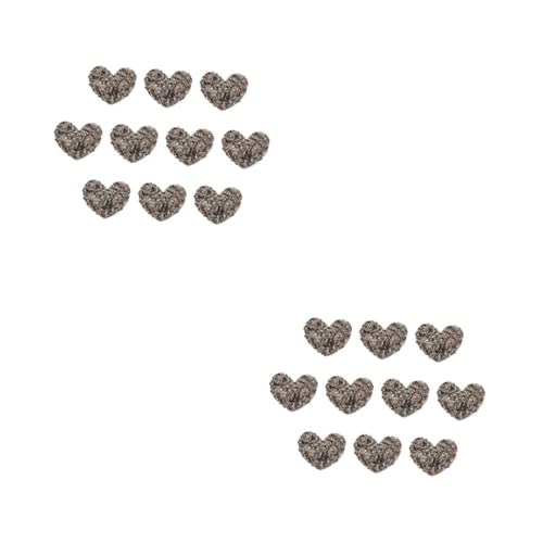 DIYEAH 2 Sätze Herz-strass-aufkleber Bastelset Basteln Für Diy Strasssteine Jackenflicken Kleidung Herzen Stoffzubehör Strass-patches Harz-strasssteine Grey 10 Stück * 2 DIYEAH 2 Sätze Herz-strass-aufkleber Bastelset Basteln Für Diy Strasssteine Jackenflicken Kleidung Herzen Stoffzubehör Strass-patches Harz-strasssteine Grey 10 Stück * 2 von DIYEAH