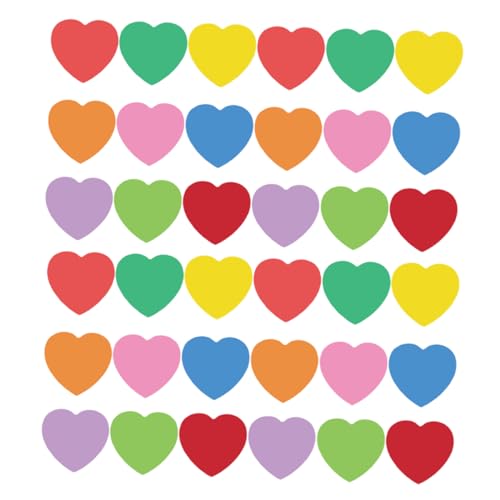 DIYEAH 2 Sätze Herzförmige Papier Cutouts für Diy Bastelprojekte Farben Leichte und Langlebige Valentinstagsdekorationen für Klassenzimmer Hochzeiten und Partygestaltung von DIYEAH