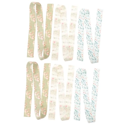 DIYEAH 2 Sätze Hochzeitsband Seidenband Ribbon Bandalette Geschenksband Schienbeinschoner Tape Schüttgut Dekorationen Wickeln Festival-geschenkband Bandverzierungen Stoff 3 Rollen * 2 von DIYEAH
