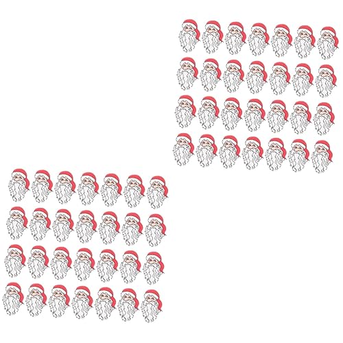 DIYEAH 2 Sätze Holzperlen Selber Machen Ornament Weihnachtsdekorationen Weihnachten Geformt Lose Perle Weihnachtsmannförmig Weihnachtsmann-perlen Runden Dekorativ Für Weiß 50 Stück * 2 DIYEAH 2 Sätze Holzperlen Selber Machen Ornament Weihnachtsdekorationen Weihnachten Geformt Lose Perle Weihnachtsmannförmig Weihnachtsmann-perlen Runden Dekorativ Für Weiß 50 Stück * 2 von DIYEAH