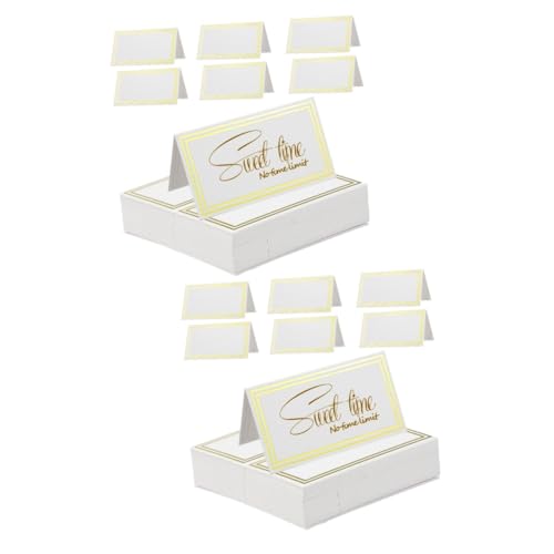 DIYEAH 2 Sätze Karte Einweihungsparty Wedding Card Feierstahl Wedding Decor Tischdekoration Hauswärmeparty Hochzeit Modern Ort Rezeption Gruß Zelt Willkommen Heiraten Papier 60 Stück * 2 DIYEAH 2 Sätze Karte Einweihungsparty Wedding Card Feierstahl Wedding Decor Tischdekoration Hauswärmeparty Hochzeit Modern Ort Rezeption Gruß Zelt Willkommen Heiraten Papier 60 Stück * 2 von DIYEAH