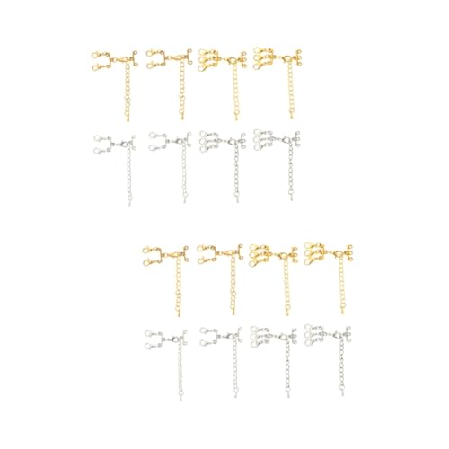 DIYEAH 2 Sätze Kettengliederschnalle Sterling Silber Hummerschere Armbandverschluss Schmuckwerkzeuge Armband-kettenverbinder Verbindungsverschlüsse Für Diy-schmuck Kupfer 8 Stück * 2 DIYEAH 2 Sätze Kettengliederschnalle Sterling Silber Hummerschere Armbandverschluss Schmuckwerkzeuge Armband-kettenverbinder Verbindungsverschlüsse Für Diy-schmuck Kupfer 8 Stück * 2 von DIYEAH