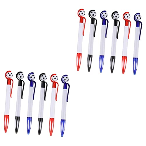 DIYEAH 2 Sätze Kugelschreiber Fußball Stifte Fußball-partygeschenke Signaturstifte Stift Im Fußball-stil Zeichenstifte Aus Kunststoff Schulbriefpapier Schulbedarf Plastik 6 Stücke * 2 von DIYEAH