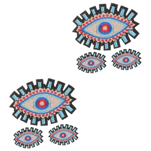 DIYEAH 2 Sätze Mantelflicken Selber Machen Augenklappen Für Stickaufnäher Nähen Böser Augapfel Schuhreparatur Stickrahmen Hut Zubehör Kleidung Accessoire Polyester 3 Stücke * 2 von DIYEAH