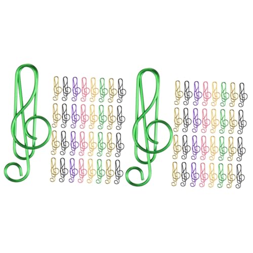 DIYEAH 2 Sätze Musikalische Noten Büroklammern Aus Buntem Metall Kreative Clips Für Dokumente Memos Und Fotos Für Büro Und Schule 85 Stück * 2 DIYEAH 2 Sätze Musikalische Noten Büroklammern Aus Buntem Metall Kreative Clips Für Dokumente Memos Und Fotos Für Büro Und Schule 85 Stück * 2 von DIYEAH