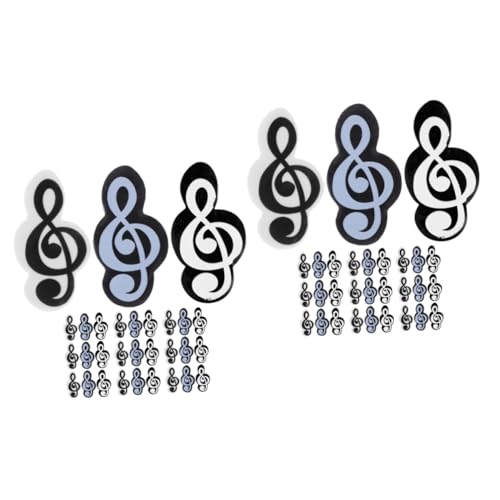 DIYEAH 2 Sätze Musikalische Noten Radiergummis Teiliges Für Niedliche Form Schreiben Und Korrigieren Schule Büro Und Zuhause Für Kleine Künstler Und Musikliebhaber 30 Stück * 2 von DIYEAH