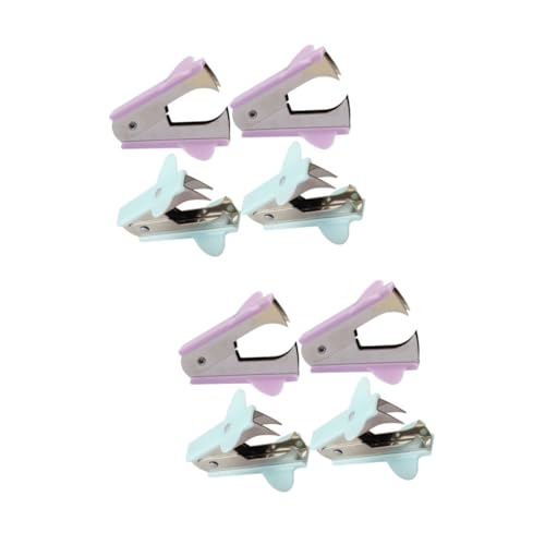 DIYEAH 2 Sätze Nützlicher Klammerabzieher Delle Büro Treiber Nagelentferner Mini Office Supplies Office Zubehör Leichter Klammerabzieher Praktischer Klammerentferner Eisen 4 Stücke * 2 von DIYEAH