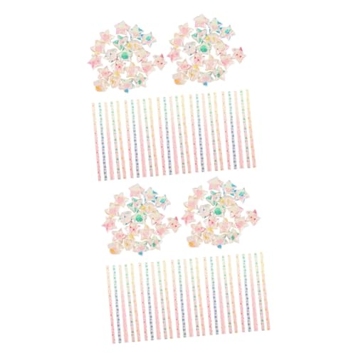 DIYEAH 2 Sätze Origami Stern Papierstreifen Bunte Faltpapier Streifen Für Kreative Diy Projekte Festtagsdekoration Und Bastelarbeiten Für Partys Und Feierlichkeiten 480 Stück * 2 von DIYEAH