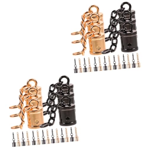 DIYEAH 2 Sätze Quaste Hängende Uhr Diy Quasten-endkappe Schnurstopper Halskette Herstellung Von Kappen Quastenzubehör Multifunktionale Seilenden Halskettenkappen Metall 20 Stück * 2 DIYEAH 2 Sätze Quaste Hängende Uhr Diy Quasten-endkappe Schnurstopper Halskette Herstellung Von Kappen Quastenzubehör Multifunktionale Seilenden Halskettenkappen Metall 20 Stück * 2 von DIYEAH